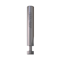 VHM Schlüssellochfräser Z2, D=9.5mm, D1=4.76mm, NL=11mm, GL=65mm, S=9.5mm