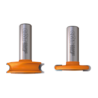 Auskehl- und Abrundfräserset, D=38mm, R=3.2mm, GL=48mm, S=12mm