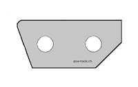 HW Positiv-Vorschneider oben zu WPL Falzfräser (C413, C414), 26x12x2mm