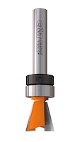 VHM Zinkenfräser 14°, Z2, mit Kugellager, D=9.5mm, NL=9.5mm, GL=60.3mm, S=6mm*