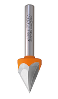 HW Laserpunktfräser 60°, Z3, D=12.7mm, NL=11mm, GL=57.2mm, S=6mm, R