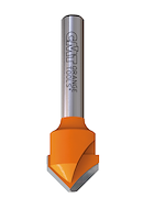 HW V-Nutfräser 135°, Z2, D=18mm, NL=3.3mm, GL=60mm, S=6.35mm, R