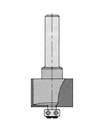HW Falzfräser Z2, mit Kugellager, D=31mm, D1=12mm, NL=16mm, GL=64mm, S=6.35mm, R