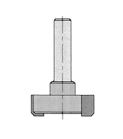 HW Planfräser Z2, D=30mm, NL=10mm, GL=50mm, S=10mm, R
