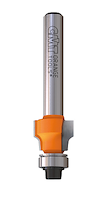 HW Bündigfräser f. Laminat Z2, D=12.7mm, NL=9.5mm, GL=52mm, R=1.6mm, S=8mm, R