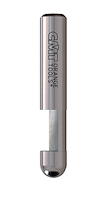 VHM Bündigfräser mit Kombischneiden Z1, ø6.35mm, NL=9.5mm, GL=38.1mm, A=0°, S=6.35mm, R