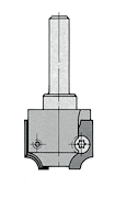 WPL Abrundfräser R8, Z2, ohne Kugellager, D=32mm, NL=26mm, GL=69mm, S=12mm, R