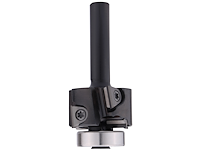 DP Falzfräser mit Kugellager "Konstantin®-Mini" Z2x2 +2Q MAN, D=27mm, ND=16mm, NL=16mm, FT=5.5mm, GL=57.1mm, S=8mm, R