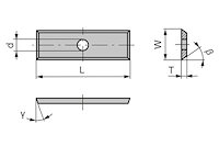HW Wendeplatte 4-schneidig, 35° 19.4x12x1.5mm, KCR02+