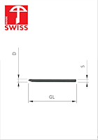 HS Ersatzspitzen HWS für D21-40mm, D=3.0mm, GL=50mm