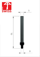 WAVE Bohrerschaft HWS für D21-40mm, GL=95mm, S=10mm