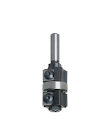 WPL Doppelbündigfräser Z2, D=22mm, HD=12-30mm, NL=12+12mm, GL=75mm, S=8mm, R