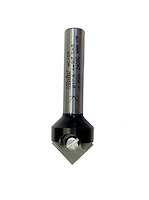 WPL V-Nut- und Schriftenfräser 45° - Z1, D=17.6mm, NL=8.5mm, GL=53mm, S=8mm, R